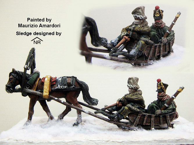Perry Miniatures Napoleonic FN 176 Marbot maquette traineau