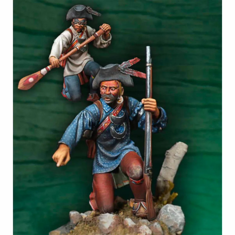 ART GIRONA Miniatures Guerriero Irochese figurine multipose