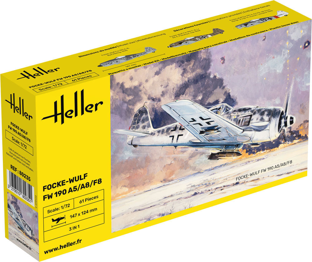 Heller The 9.99 FW 190 A5/A8/F8 1/72 maquette avion
