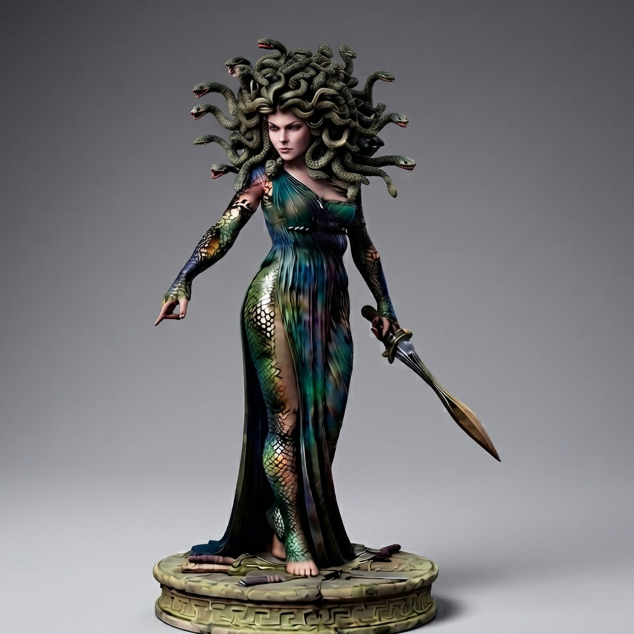 Art Girona Mythology Medusa figurine 54mm à peindre
