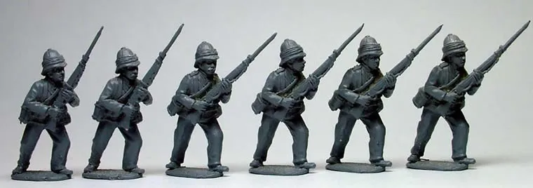 Perry Miniatures Victoria SB7 Infantry figurines Infanterie advancing