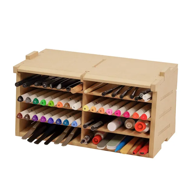 Bucasso Hobby Organizer GK4 range-outils 64 rainures MDF