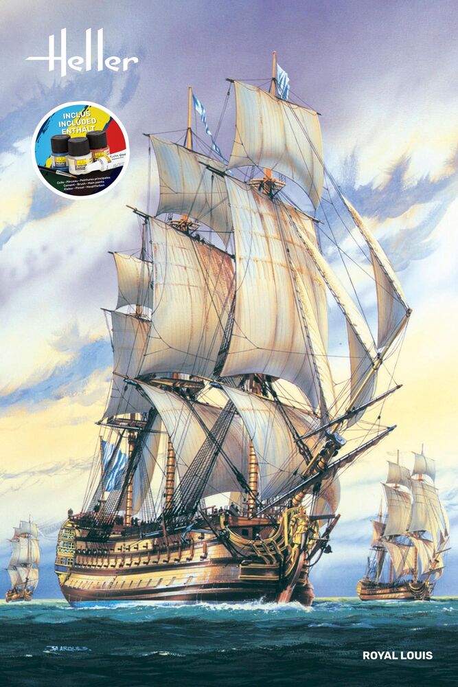 Heller Starter Kit Royal Louis 1/200 bateau vaisseau complet