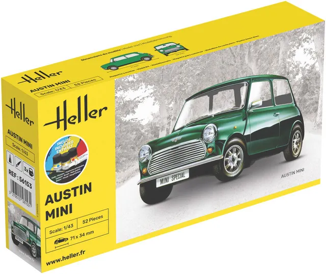 Heller Starter Kit Mini maquette voiture 1/43 kit complet