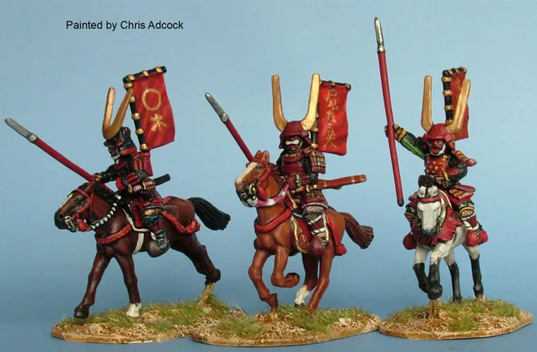 Perry Miniatures Samurai SAM60 Red Devils figurines cavalier yari