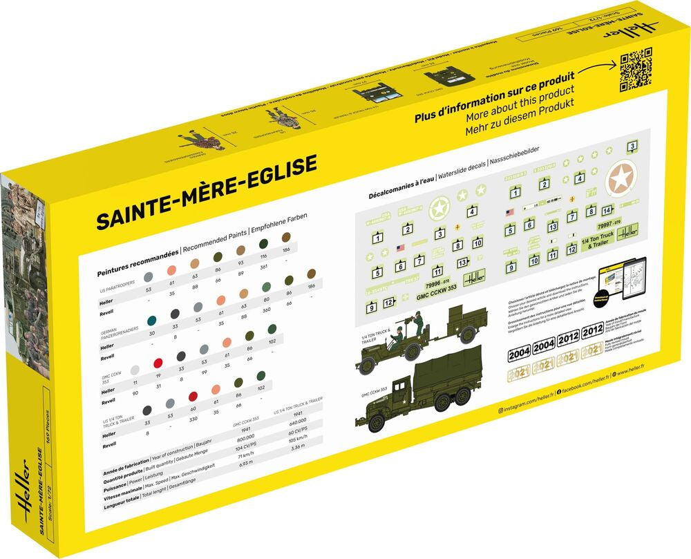 Heller Starter Kit Sainte-Mère-Eglise 1/72 kit maquette diorama