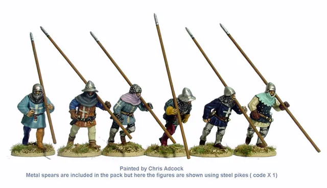 Perry Miniatures Agincourt AO26 piquiers course figurine 28mm