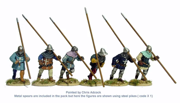 Perry Miniatures Agincourt AO26 piquiers course figurine 28mm