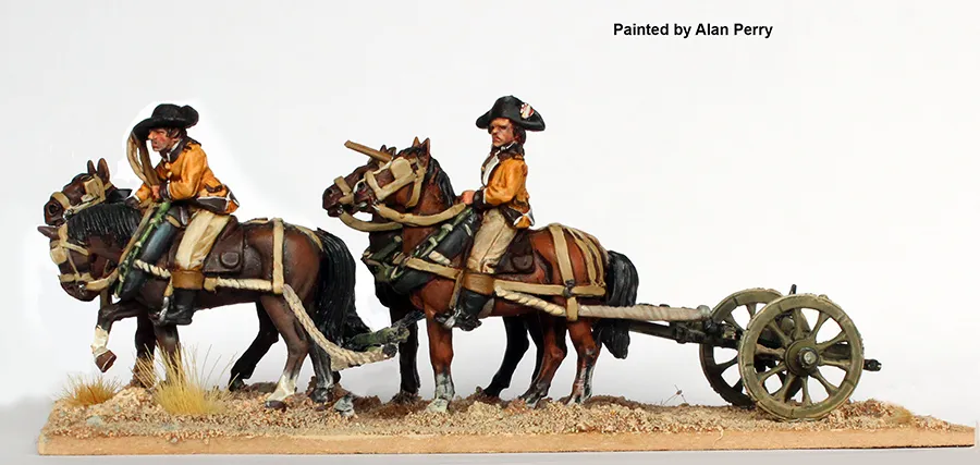 Perry Miniatures Napoleonic FE 40 attelage 4 chevaux 28mm