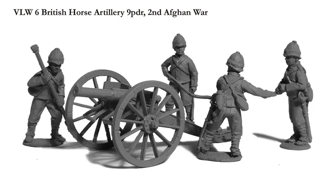 Perry VLW 6 figurines artillerie à cheval canon 9 livres