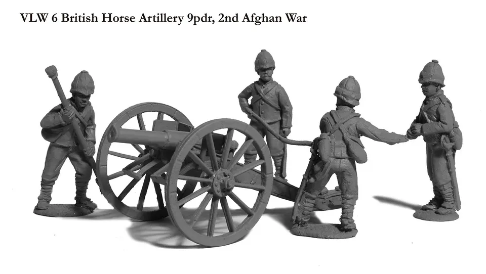 Perry VLW 6 figurines artillerie à cheval canon 9 livres