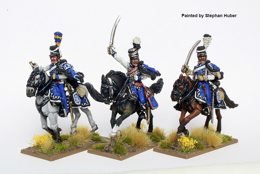 Perry Miniatures Napoleonic SAX 28 Hussar command figurines 28mm 1809