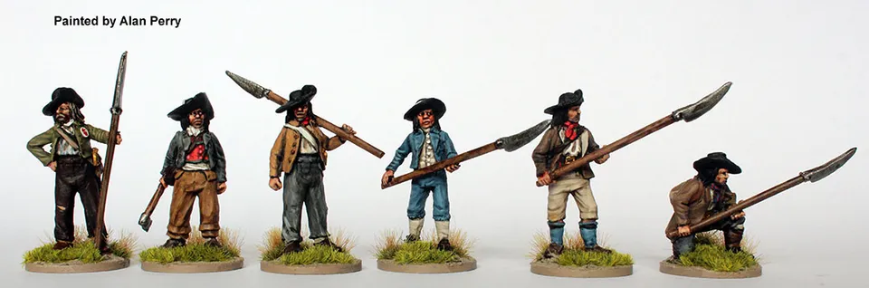 Perry REVV4 Vendéens glaives armes blanches figurines métal