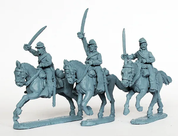 Perry ACW 100 figurines 28mm cavalerie Union sabre charge