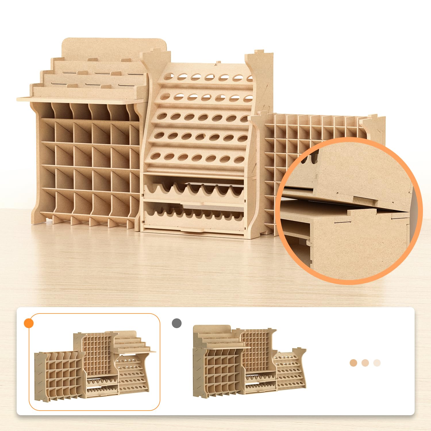 Bucasso Hobby Organizer GK PS rangement 211 pots MDF