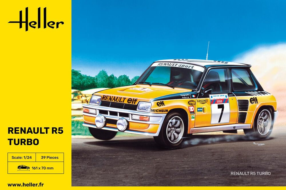 Heller Renault R5 Turbo Historical maquette voiture 1/24