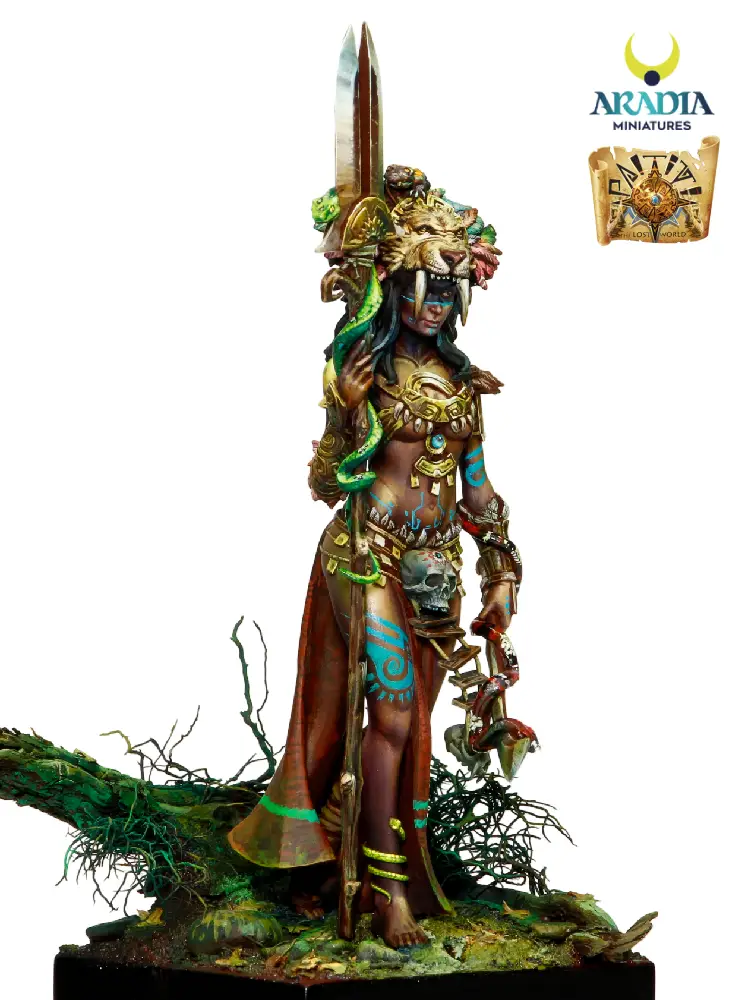 Aradia Minis Paititi Ixtaca figurine prêtresse à peindre