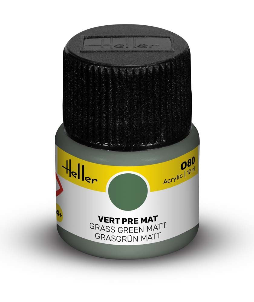 Heller Acrylic 080 peinture vert pré mat camouflage