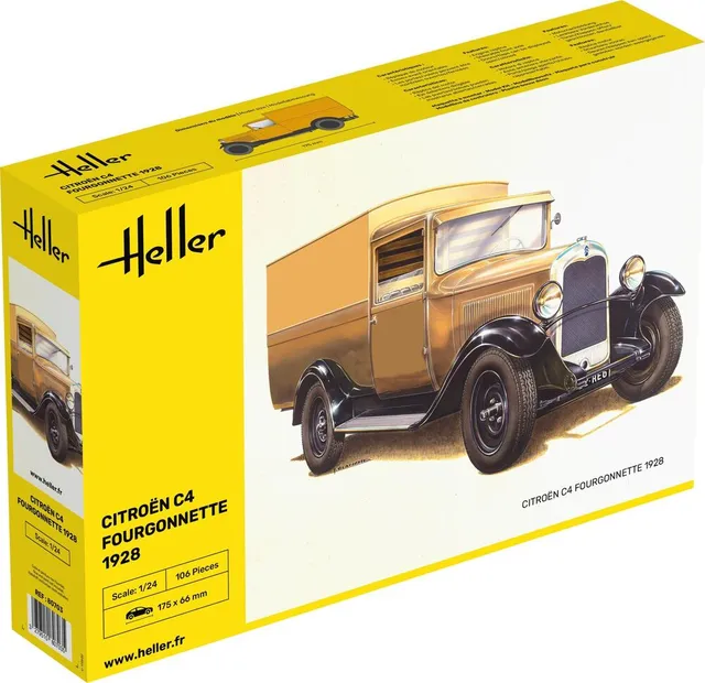 Heller Citroen C4 Fourgonnette 1928 maquette voiture 1/24