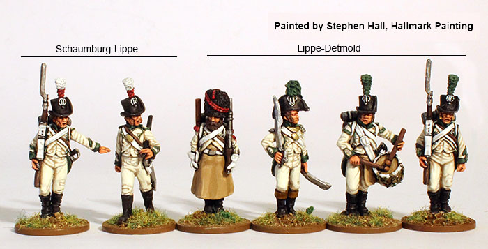Perry Napoleonic NCR 18 Lippe Fusiliers figurines 28mm marche