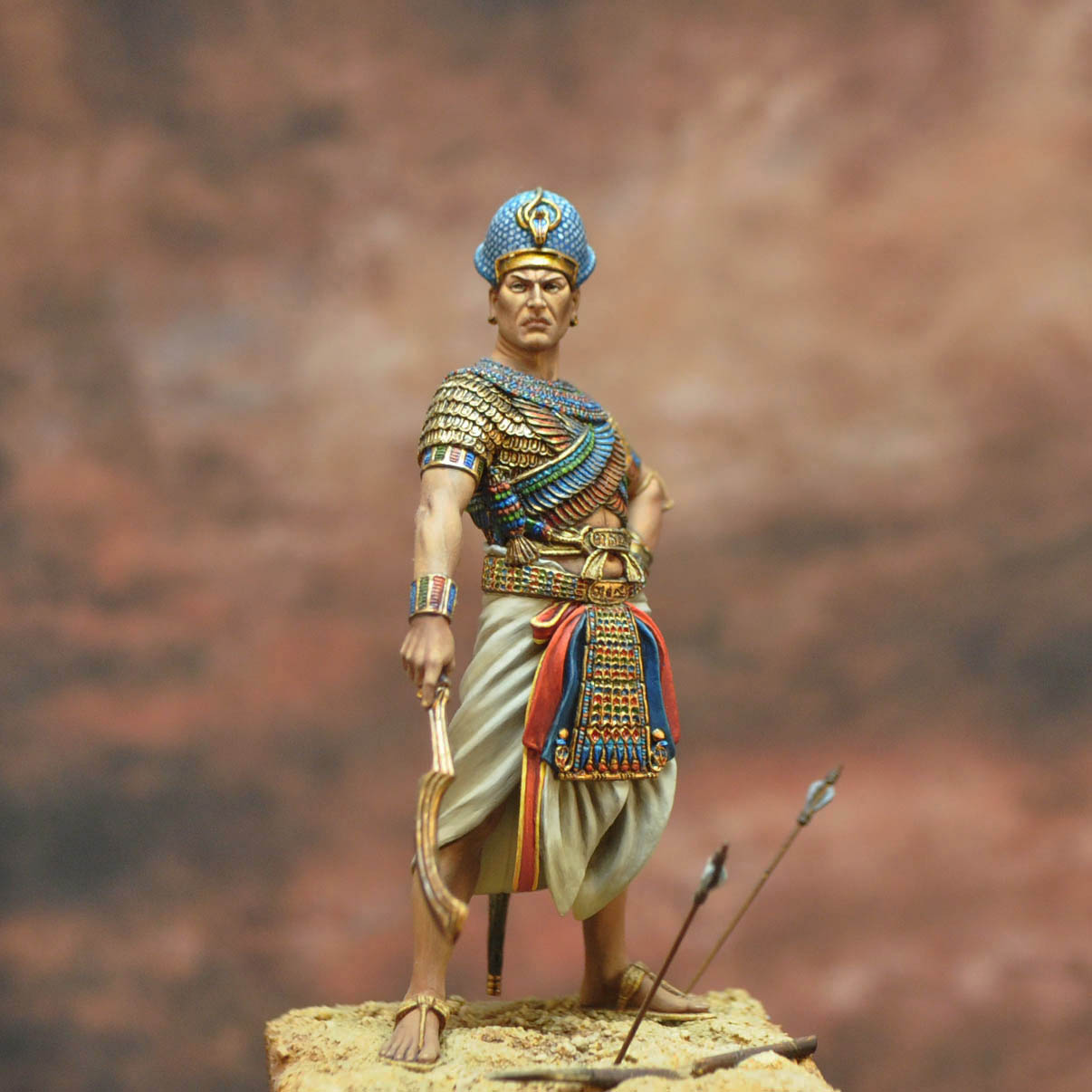 Art Girona Serie Historical Ramsès II figurine Qadesh 1300 av. J.-C.