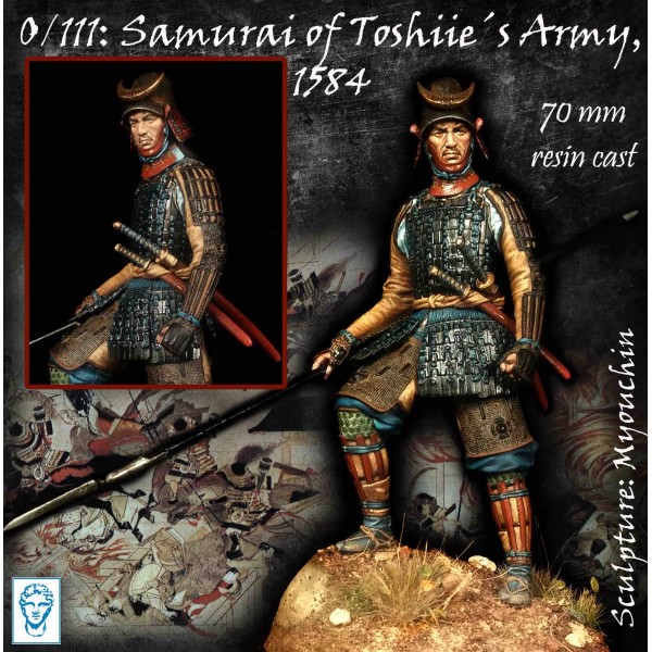 ART GIRONA Miniatures Samurai Toshiie 1584 figurine japon