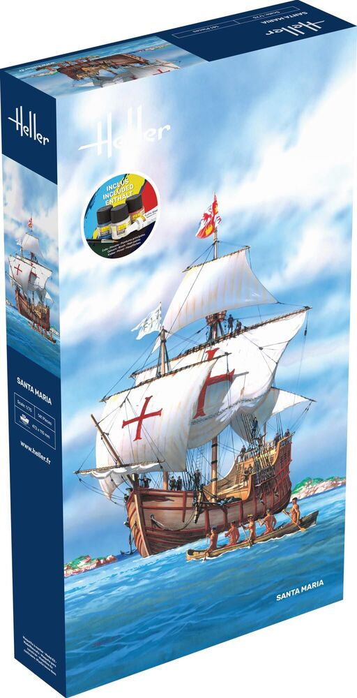 Heller Starter Kit Santa Maria maquette bateau 1/75 kit complet