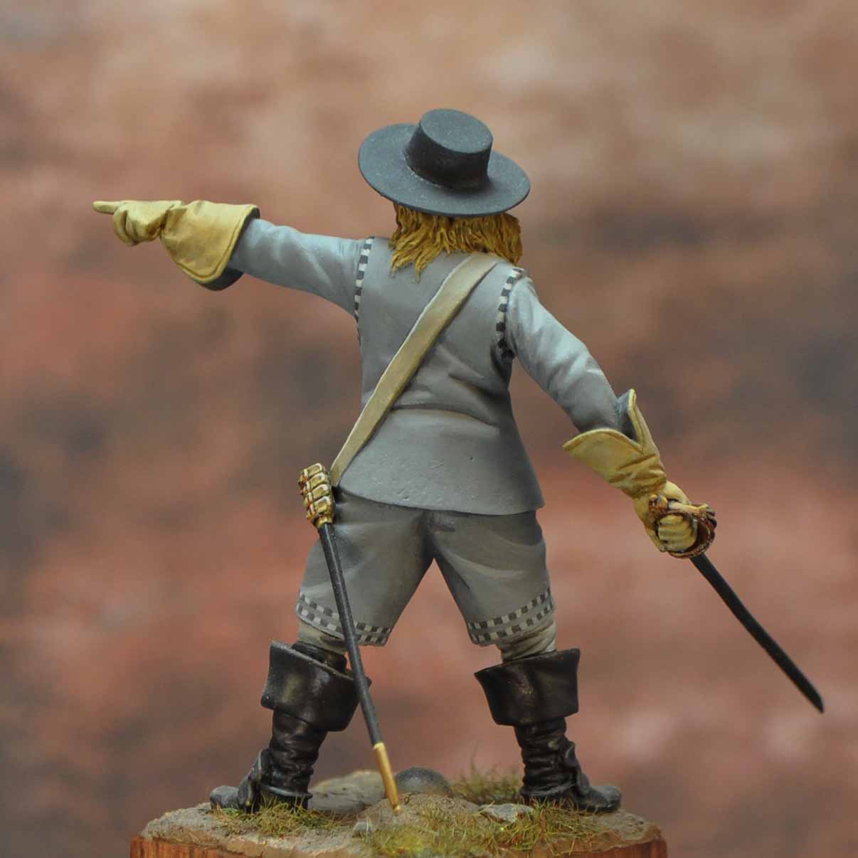 Art Girona International Okey Dragoons Officer figurine 54mm 1645