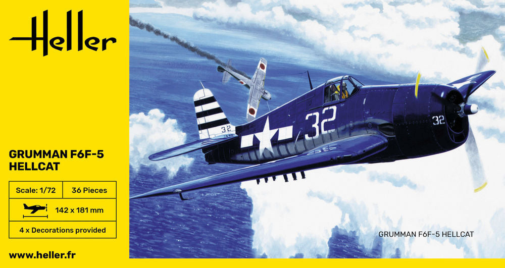 Heller The 9.99 F6F Hellcat maquette 1/72 avion