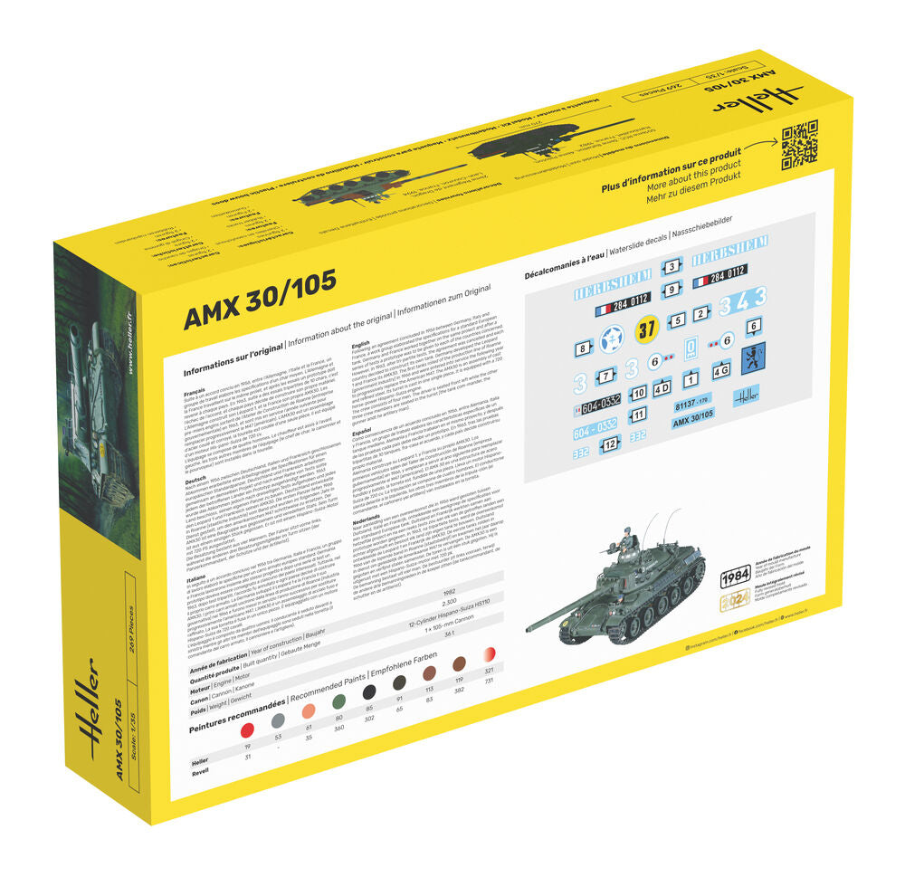 Heller Historical Collection AMX 30/105 1/35 maquette char français