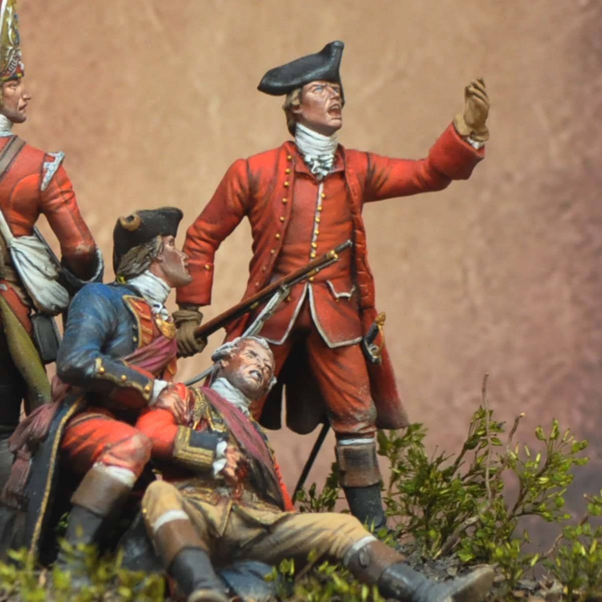 Art Girona 70mm Aide-de-camp Braddock 1755 figurine à peindre