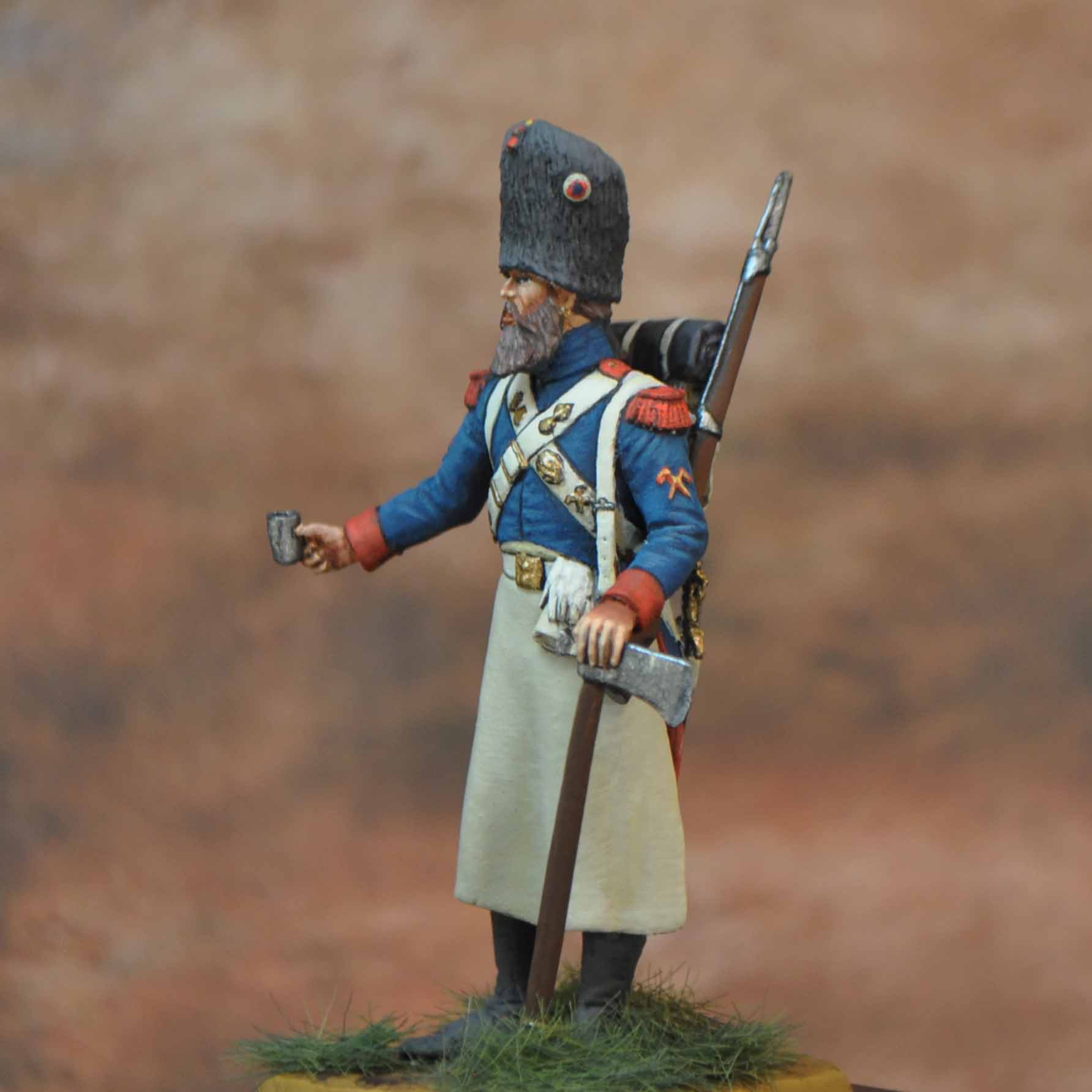 ART GIRONA General Serie Sapeur Français figurine 54mm napoléonien