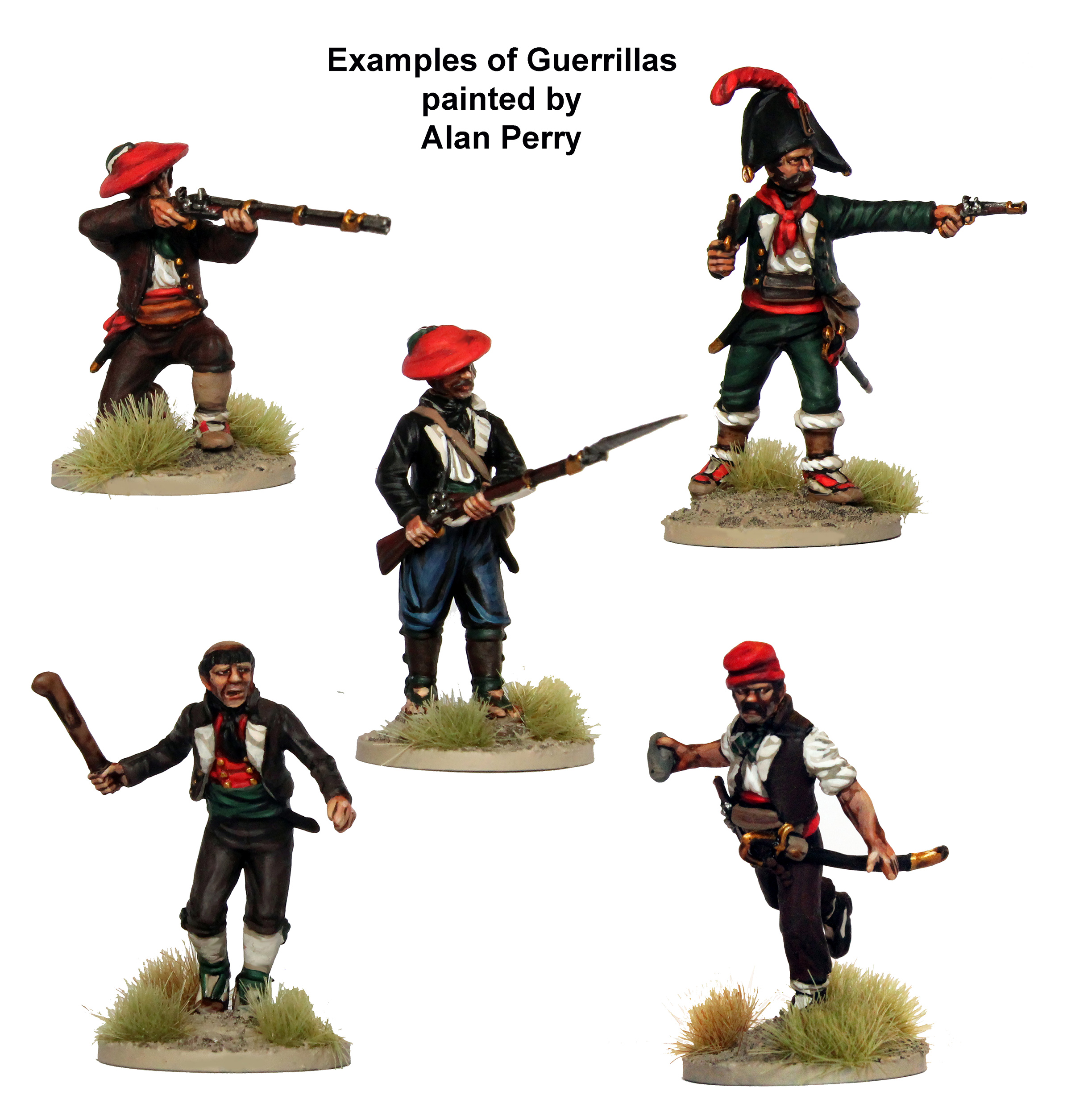 Perry Miniatures SPA 90 boîte 40 figurines guerrillas plastique