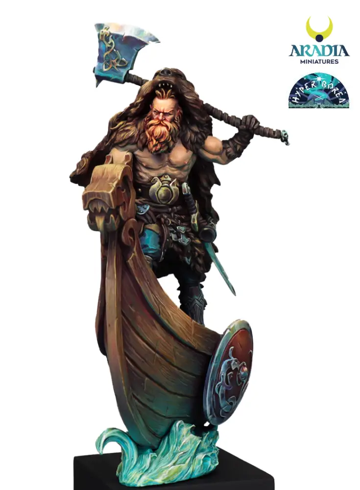 Aradia Minis Hyperborea Òlafur figurine guerrier fourrure