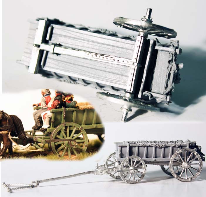 Perry Miniatures Napoleonic RN 15 chariot bagages 4 chevaux