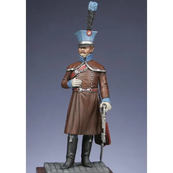 Art Girona Miniatures Officier 2ème hussards figurine redingote 54mm