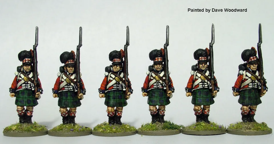 Perry Miniatures Napoleonic BH9 highland infanterie figurines avançant