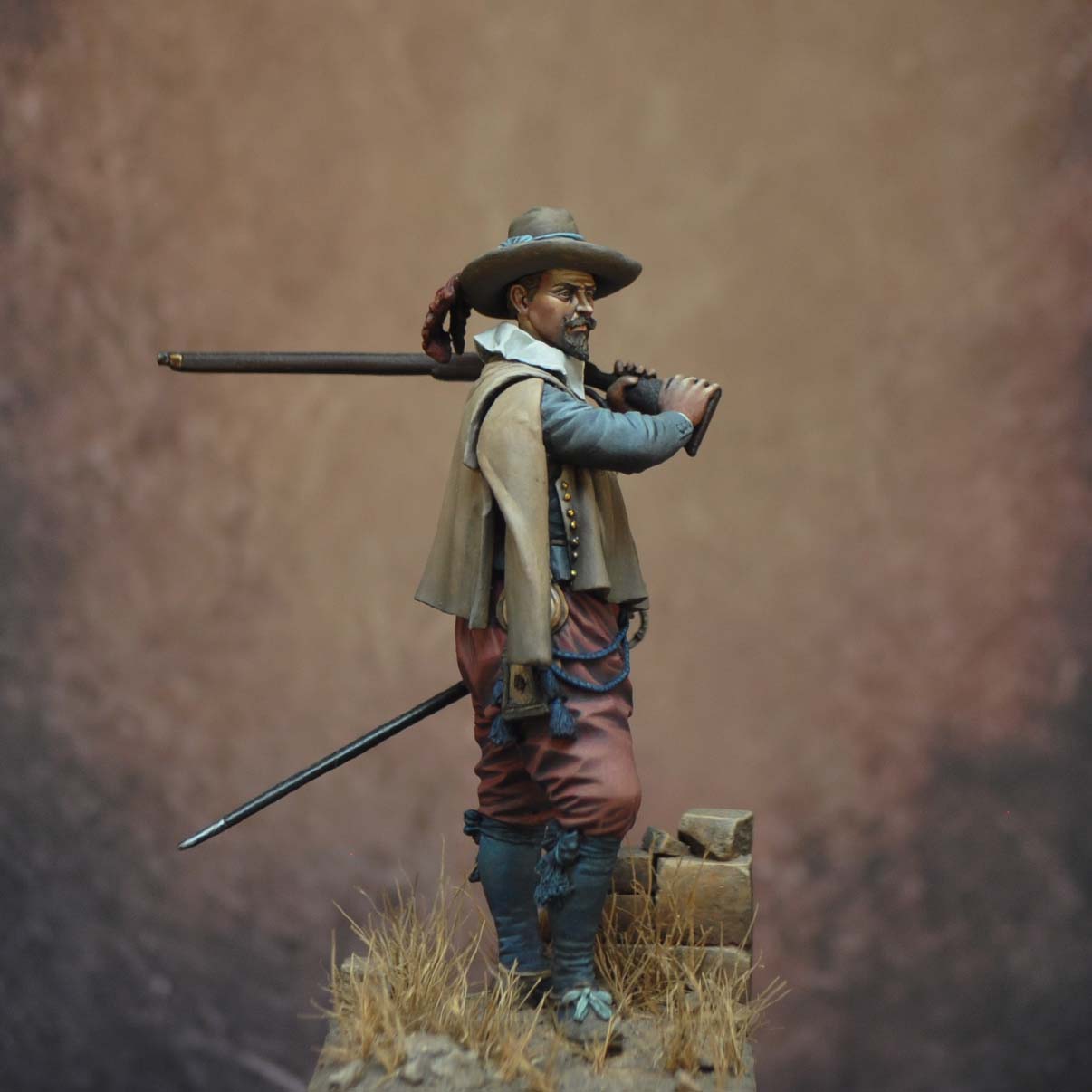 ART GIRONA 70mm Arquebusier Trente Ans figurine métal