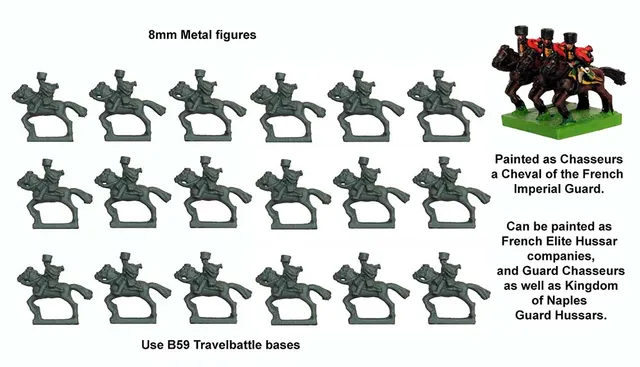 Perry Miniatures Travelbattle TB 16 Hussards figurines Colpacks