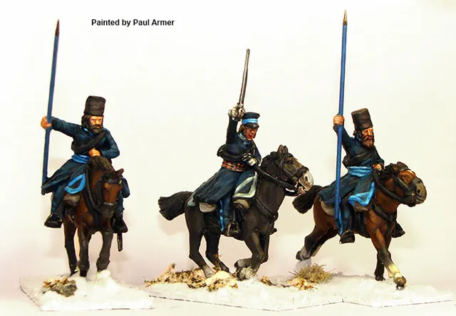 Perry Napoleonic RN43 cosaques figurines commandement hiver