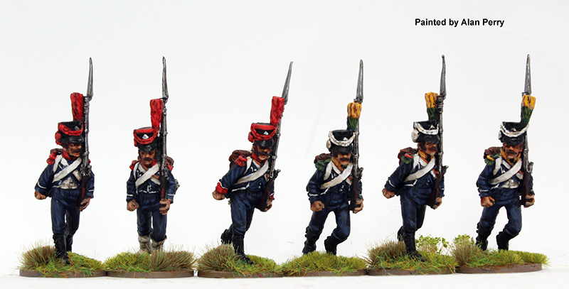 Perry Napoleonic FN 243 figurines voltigeurs course 1804-07