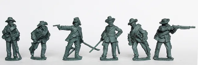 Perry Miniatures TA 42 figurines commandement Caçador brésilien