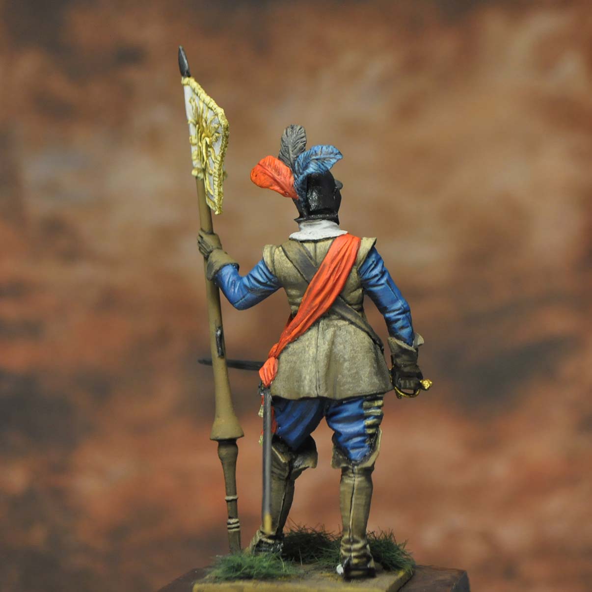 Art Girona General Serie Etendard Bavière drapeau 1618-1648