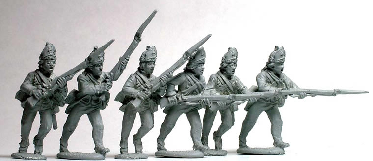 Perry Miniatures AW96 figurines fusiliers Hesse-Cassel charge