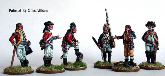 Perry AWI AW100 officiers britanniques et prisonnier figurines