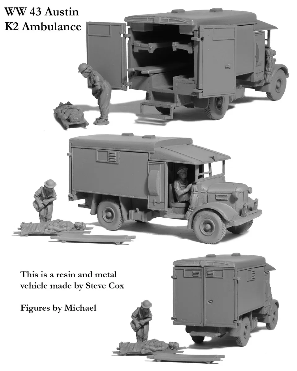 Perry Miniatures World War 2 WW 43 maquette Austin K2 ambulance