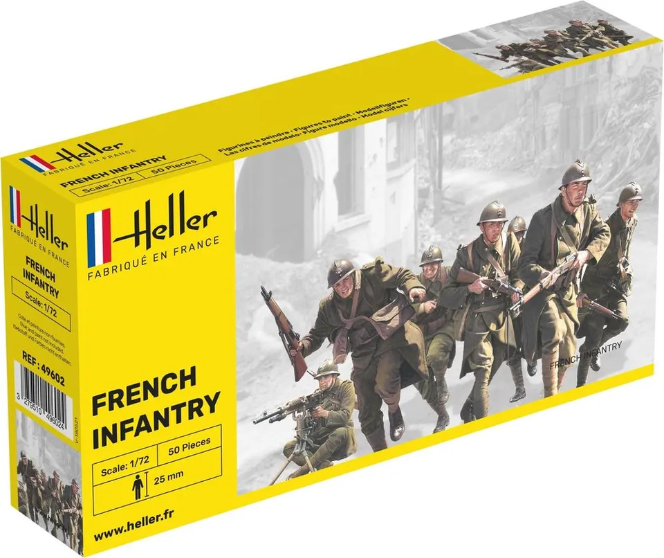 Heller Historical Collection Infanterie Française 1/72 maquette figurines WWII