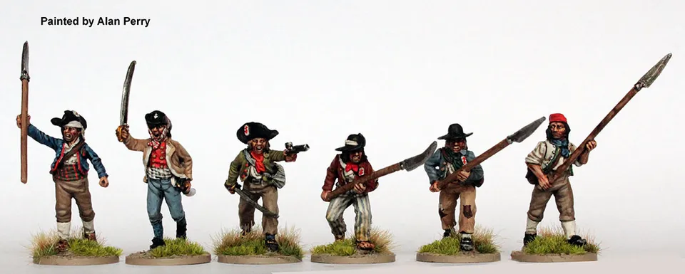 Perry Miniatures Vendéens REVV 3 figurines glaives attaque