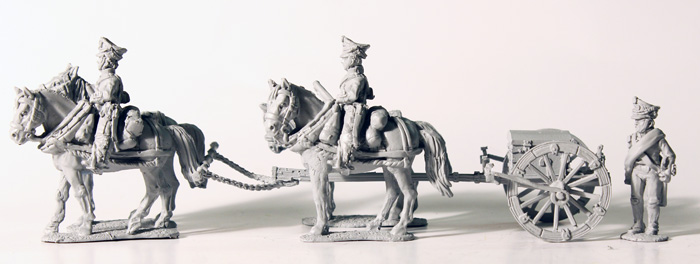 Perry Miniatures Napoleonic RN 18 caisson 4 chevaux figurines