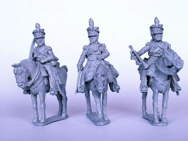 Perry BH33 British Light Dragoon Command figurines chevaux